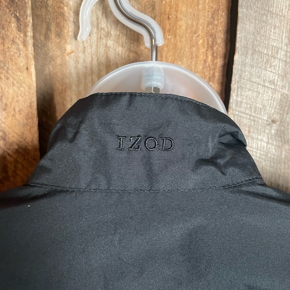Izod Black Wind resistant Jacket with removable sleeves - size medium - Picture 6 of 11